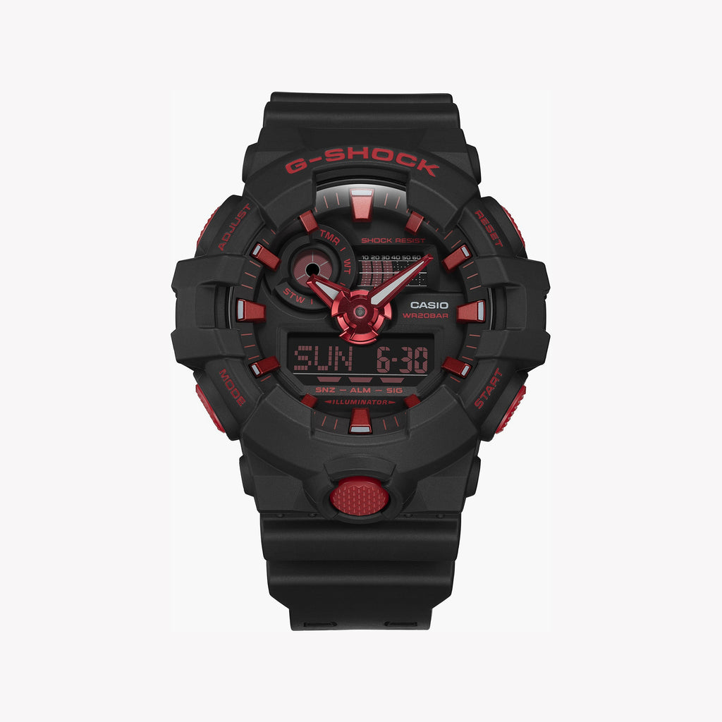 CASIO G-SHOCK GA-700BNR-1ADR BOLD BLACK - MEN'S RUGGED STYLE & FUNCTIONALITY