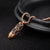 ZINK Men's Rose Gold Stainless Steel & Carbon Fiber Necklace | ZJPD021RG