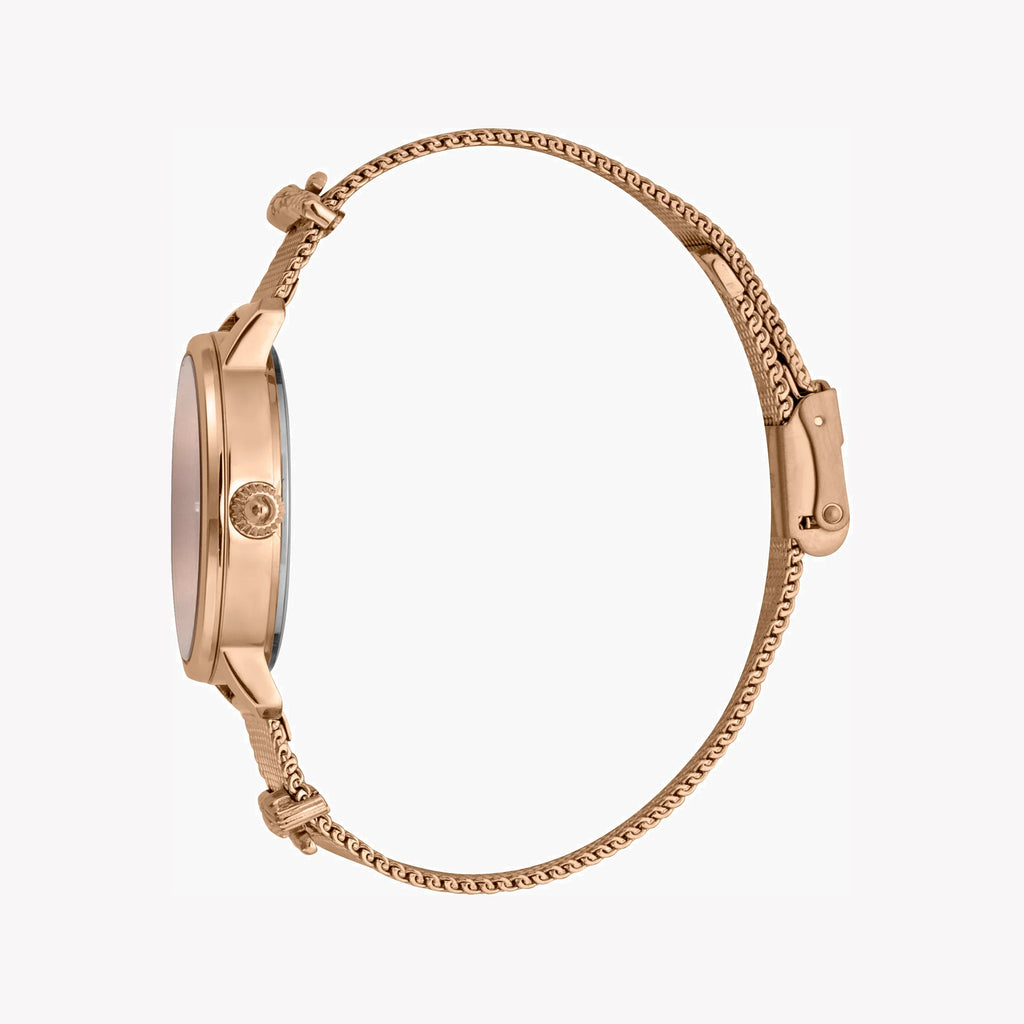 JUST CAVALLI Women's Watch with Rose Gold Stainless Steel Case and Rose Gold Stainless Steel Band