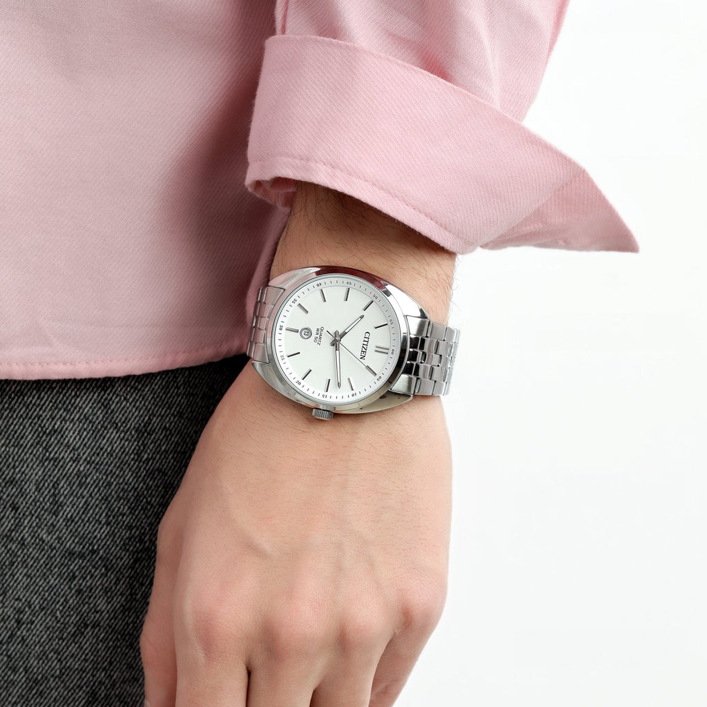 CITIZEN BI5090-50A - ELEGANTLY MODERN MEN'S WATCH WITH STAINLESS STEEL BRACELET