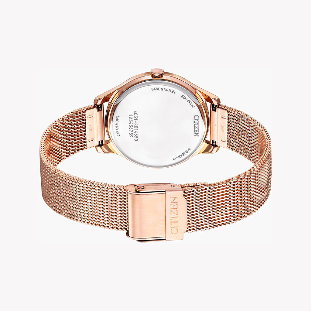 CITIZEN EM0508-80X RADIANT CHARM - ELEGANT ROSE GOLD ECO-DRIVE WOMEN'S WATCH