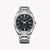 CITIZEN BI5100-58E - ELEGANT STAINLESS STEEL MEN'S WATCH WITH BLACK DIAL & QUARTZ MOVEMENT