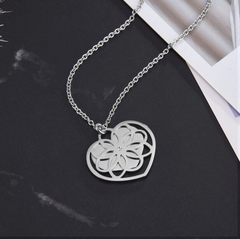 ZINK Women's Silver Stainless Steel Necklace | ZFNL004S