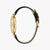 ESPRIT Women's Watch with Gold Stainless Steel Case and Black Leather Band
