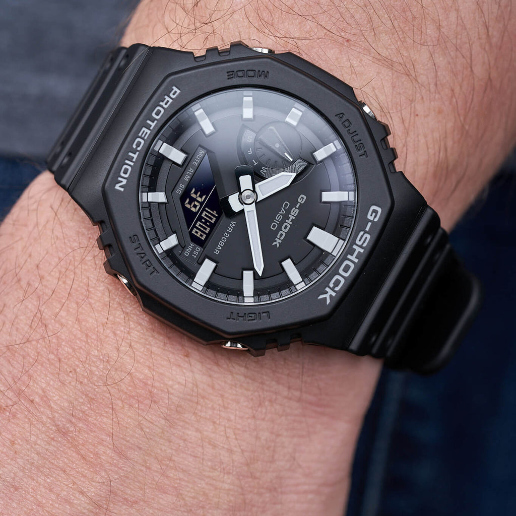 CASIO G-SHOCK GA-2100-1ADR OAK ADVENTURER - MEN’S SPORTY BLACK TIMEPIECE