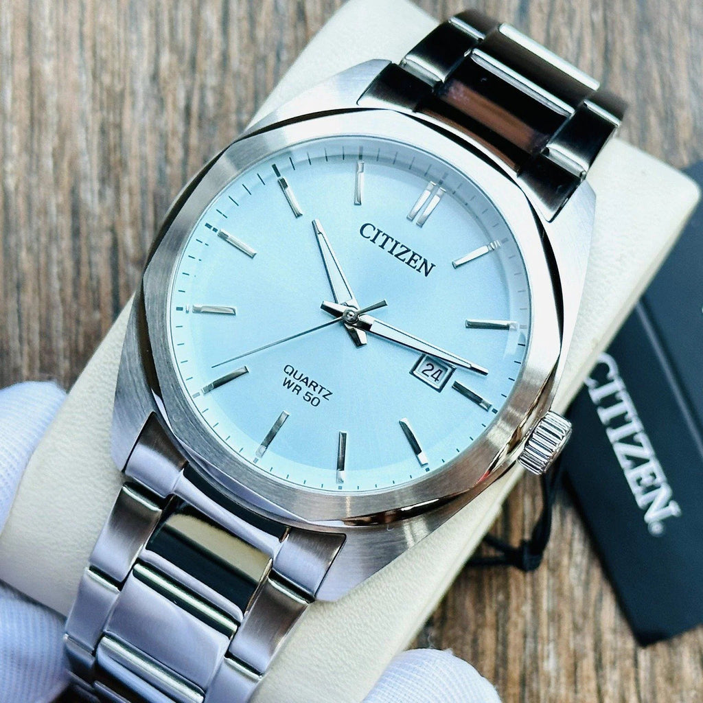 CITIZEN BI5110-54M - ELEGANT STAINLESS STEEL MEN'S WATCH WITH DATE FUNCTION & WATER RESISTANCE