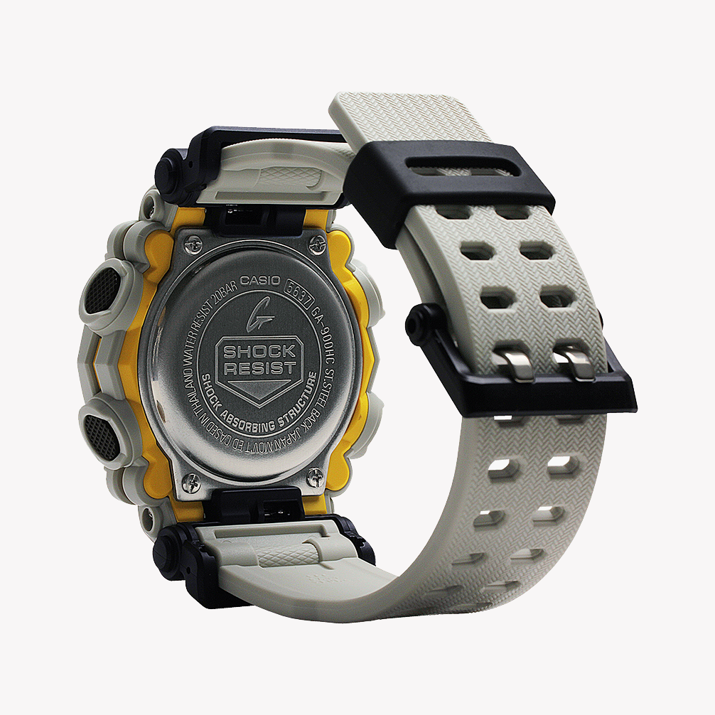 CASIO G-SHOCK GA-900HC-5ADR ADVENTURE READY - STYLISH SPORTS WATCH WITH SILVER CASE & BLACK BAND