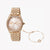 JUST CAVALLI Women's Watch with Rose Gold Stainless Steel Case and Rose Gold Stainless Steel Band