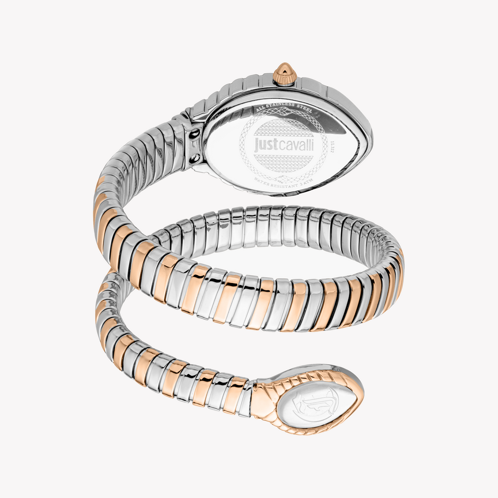 JUST CAVALLI JC1L322M0065 DUAL TONE - ELEGANCE REDEFINED Women's Stylish Watch with Silver & Rose Gold Finish
