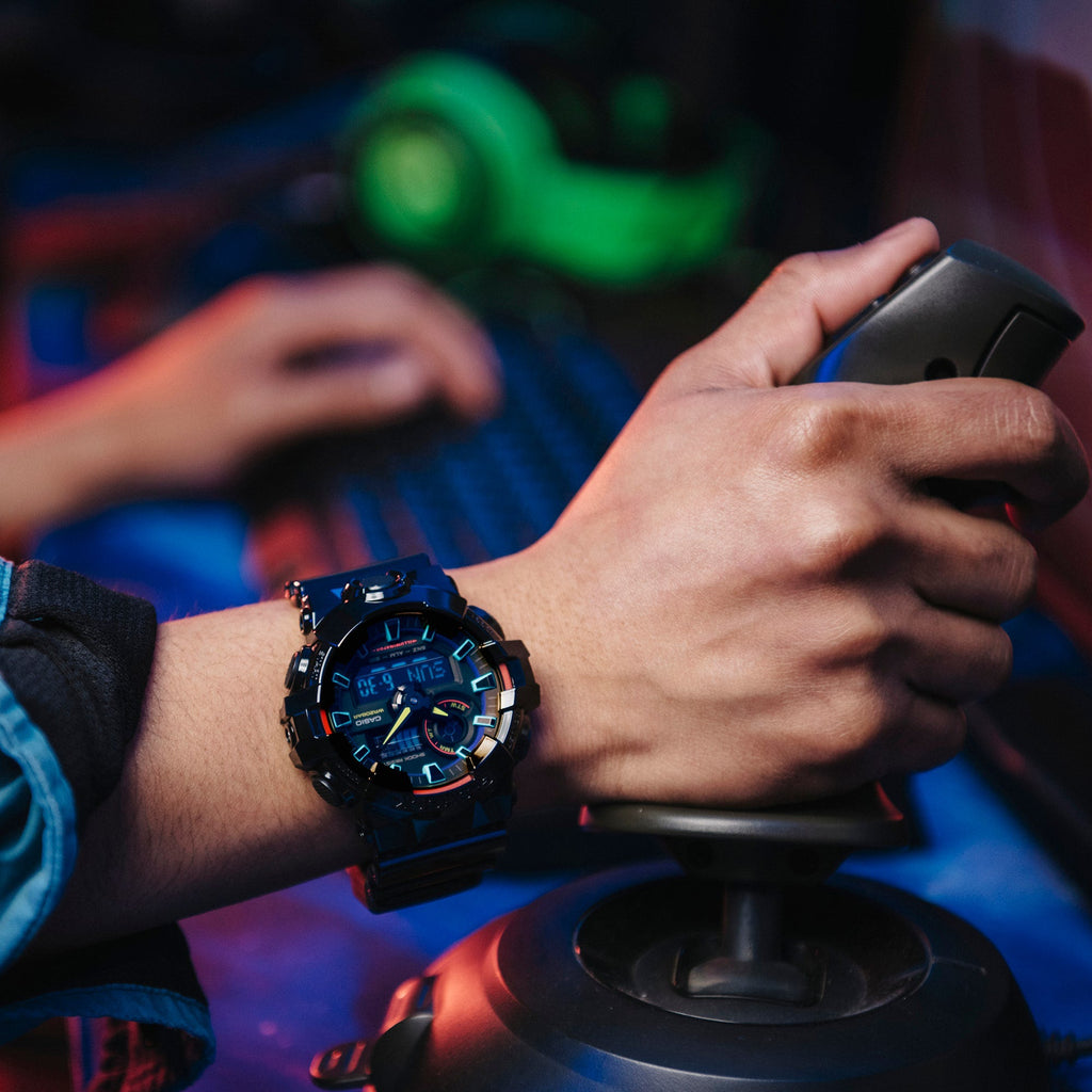 CASIO G-SHOCK GA-700RGB-1ADR BOLD ADVENTURE - MEN'S STRIKING STYLE & RESILIENT FUNCTIONALITY