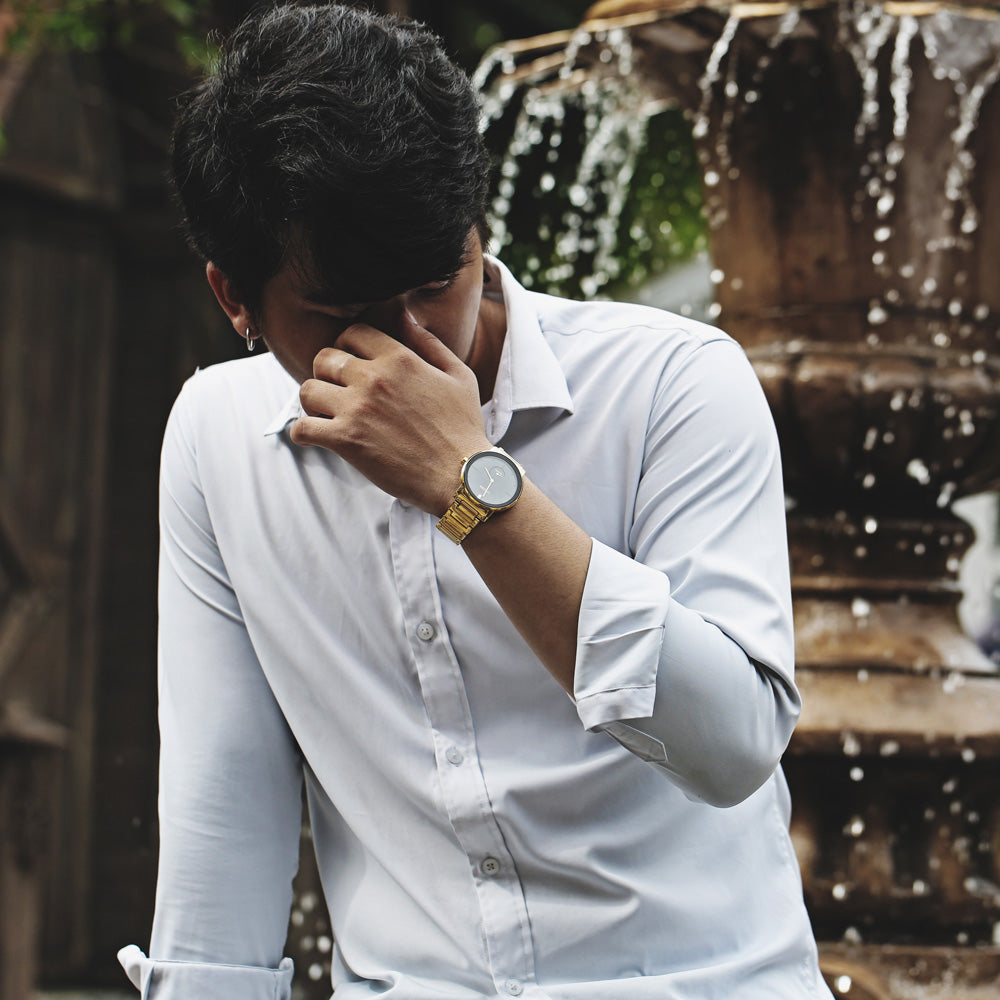 CITIZEN BE9182-57E - BOLD SOPHISTICATION Men's Watch with Gold Tone, Black Dial & Premium Precision