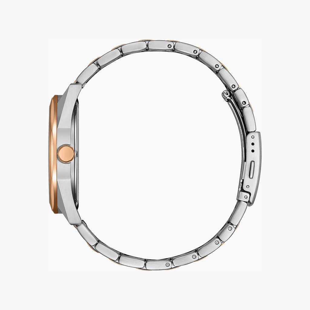 CITIZEN BM7606-84L DYNAMIC PRECISION - ELEGANT ECO-DRIVE MEN'S WATCH with Silver & Rose Gold Accents