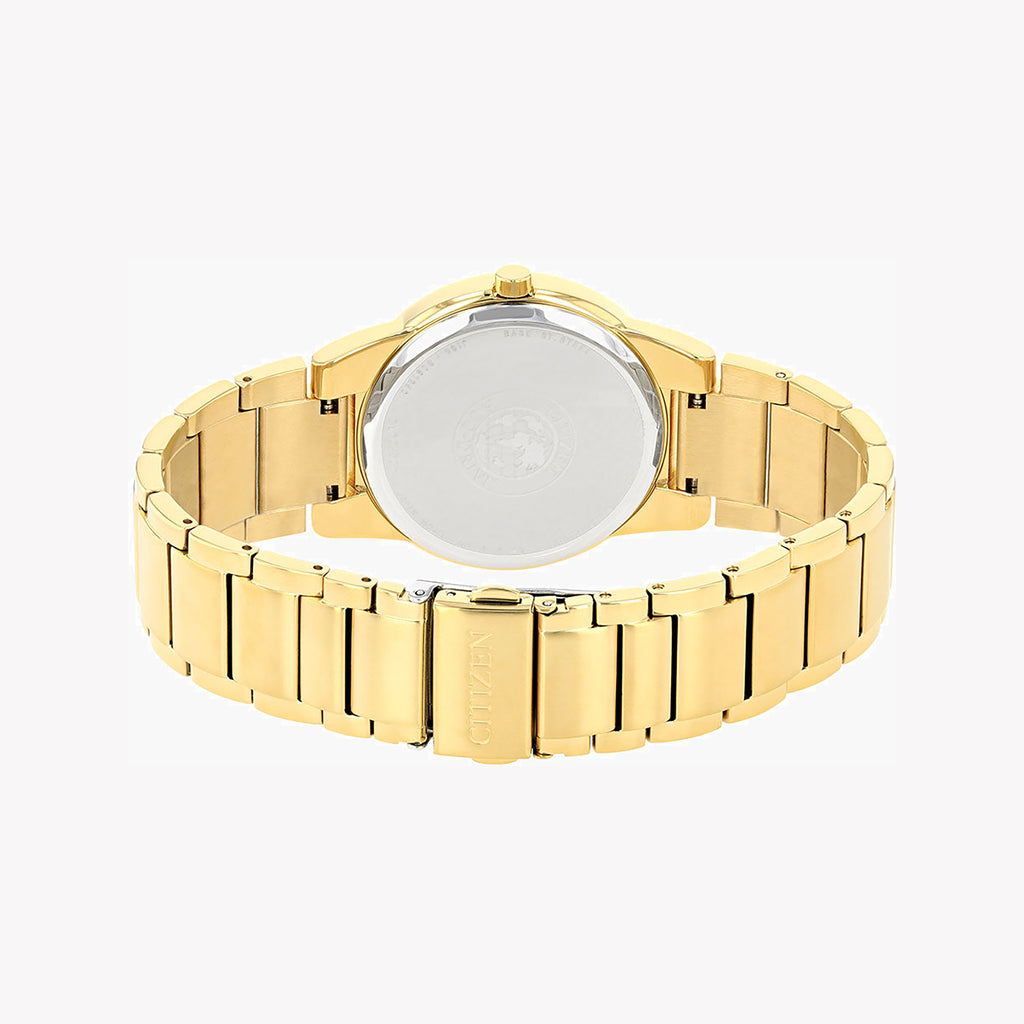 CITIZEN AU1062-56E - BOLD GOLD MASTERPIECE - Eco-Drive Men's Watch with Luxurious Black Dial