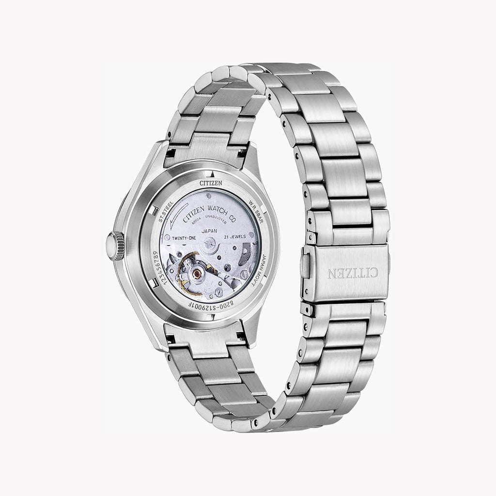 CITIZEN NH8391-51Z DYNAMIC PRECISION - ELEGANT AUTOMATIC MEN'S WATCH WITH SKELETON BACK & DAY/DATE DISPLAY