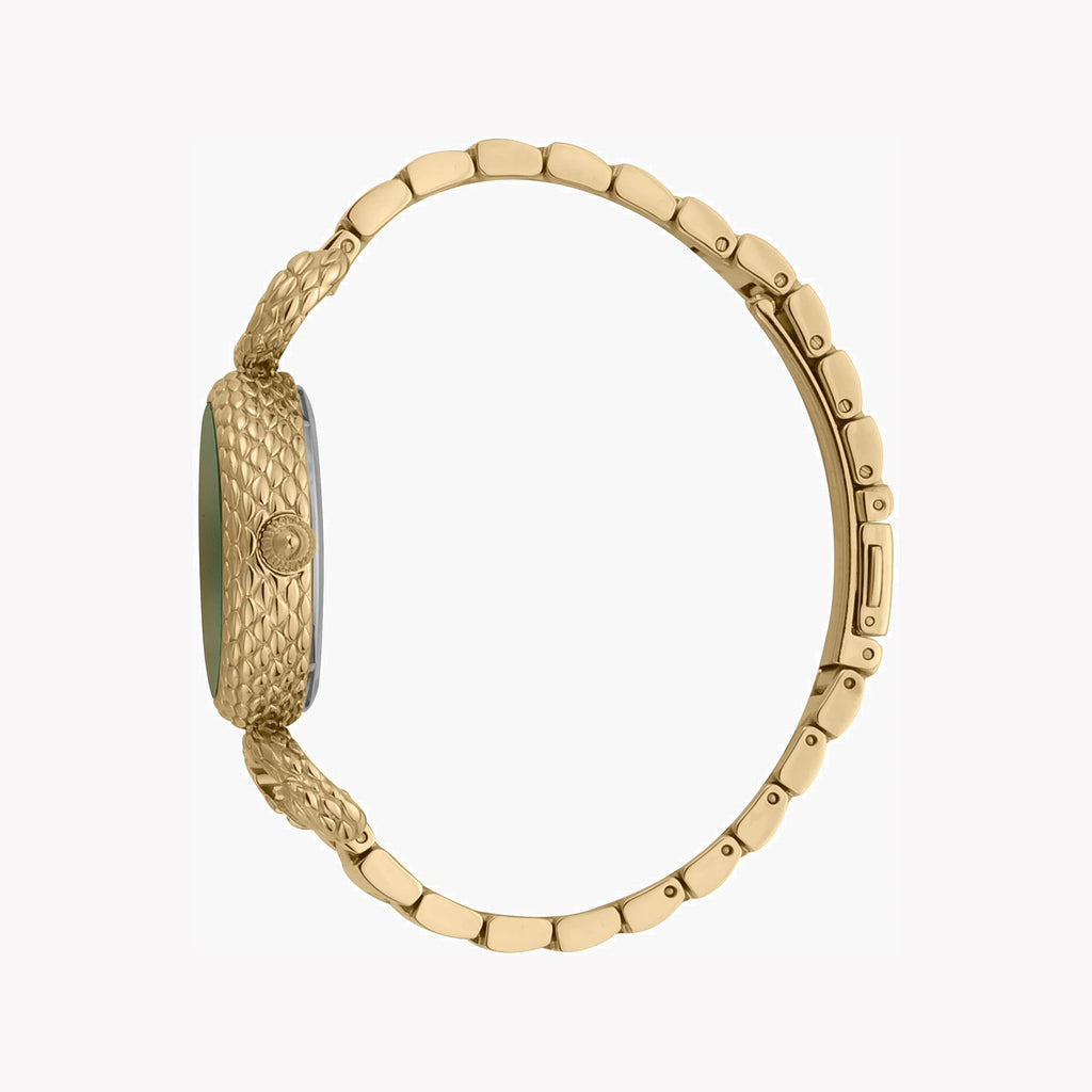 JUST CAVALLI Women's Watch with Gold Stainless Steel Case and Gold Stainless Steel Band