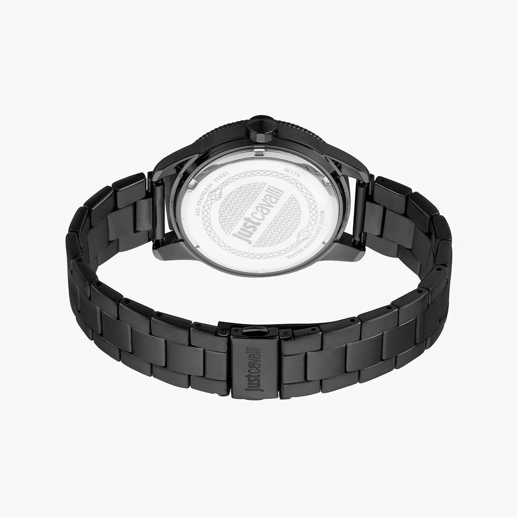 JUST CAVALLI JC1G179M0085 ELEGANCE REDEFINED - MEN'S BLACK STAINLESS STEEL WATCH