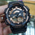 CASIO AEQ-110W-1A3VDF MEN'S SPORTY ELEGANCE - ROSE GOLD & BLACK RESIN TIMEPIECE