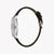 ESPRIT MEN'S STYLISH TIMEPIECE - BLACK LEATHER BAND & SILVER DIAL ELEGANCE