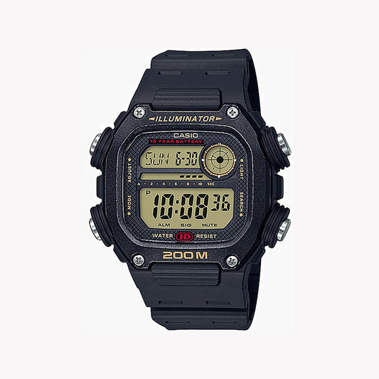 CASIO DW-291H-9AVDF SPORTY ADVENTURER - MEN'S TIMEPIECE WITH BLACK RESIN BAND & DIGITAL DIAL
