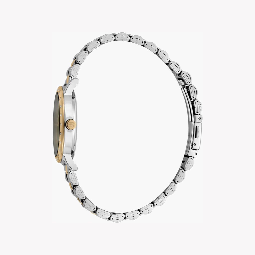 ESPRIT Women's Watch with Silver Stainless Steel Case and Silver & Gold Stainless Steel Band