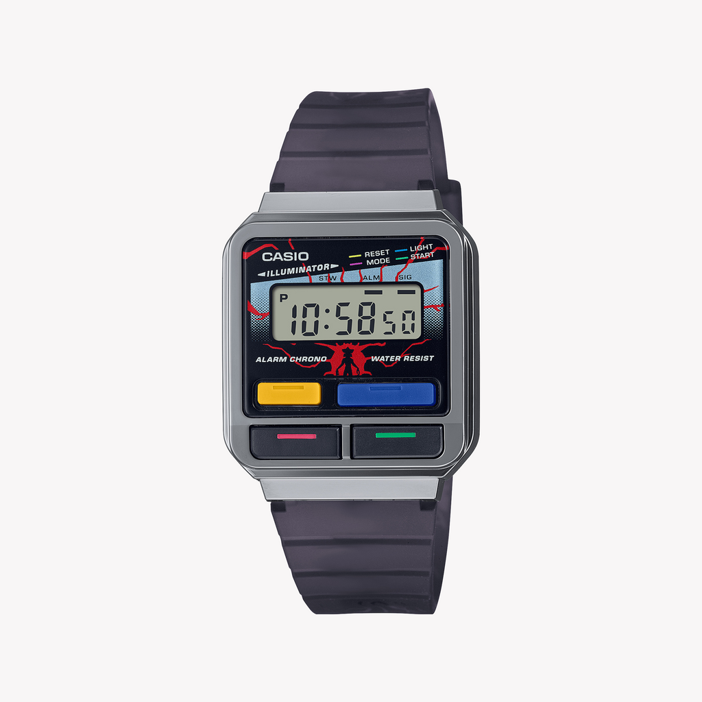 CASIO A120WEST-1ADR DIGITAL ADVENTURER - 80s INSPIRED SPORTY TIMEPIECE with Sleek Resin Band and Multifunctional Display