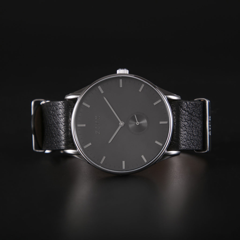 ZINK Men's Silver Stainless Steel & Black Watch | ZK130G5LS-31S