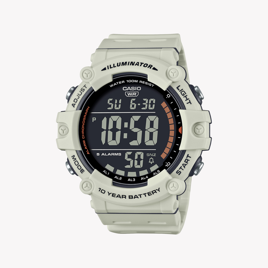 CASIO AE-1500WH-8B2VDF - SPORTY CONFIDENCE MEN'S WATCH WITH WHITE RESIN BAND