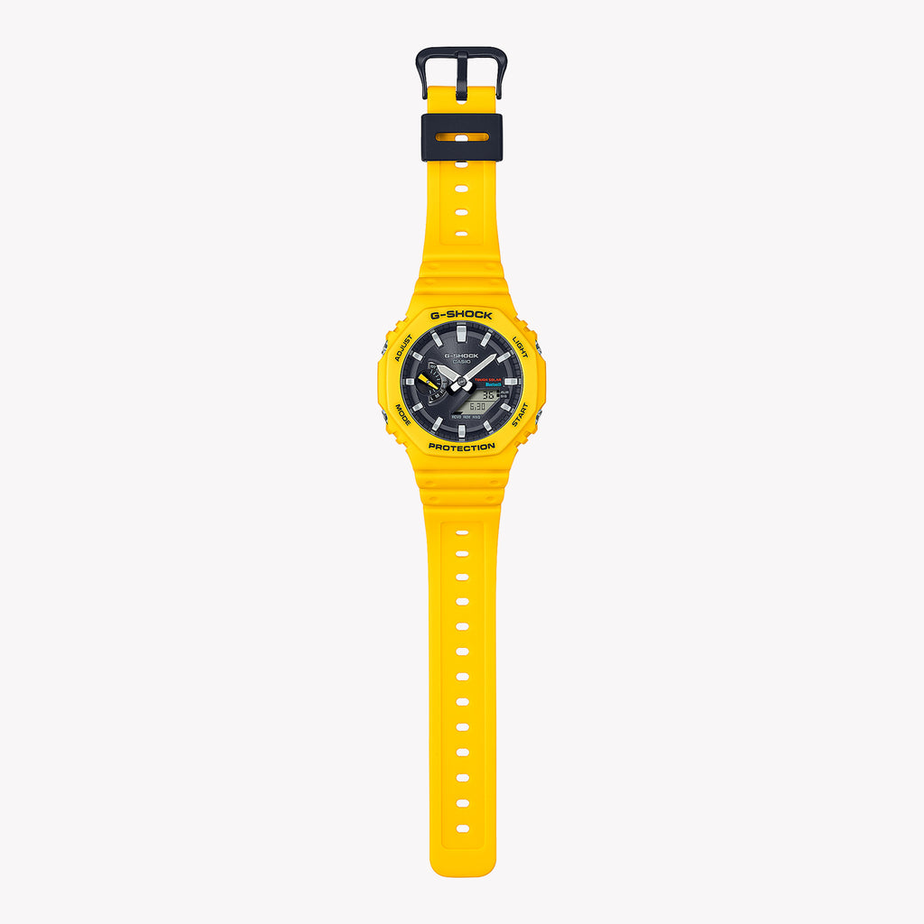CASIO G-SHOCK GA-B2100C-9ADR OAK BOLD - MEN'S RESILIENT TIMEPIECE WITH YELLOW DESIGN
