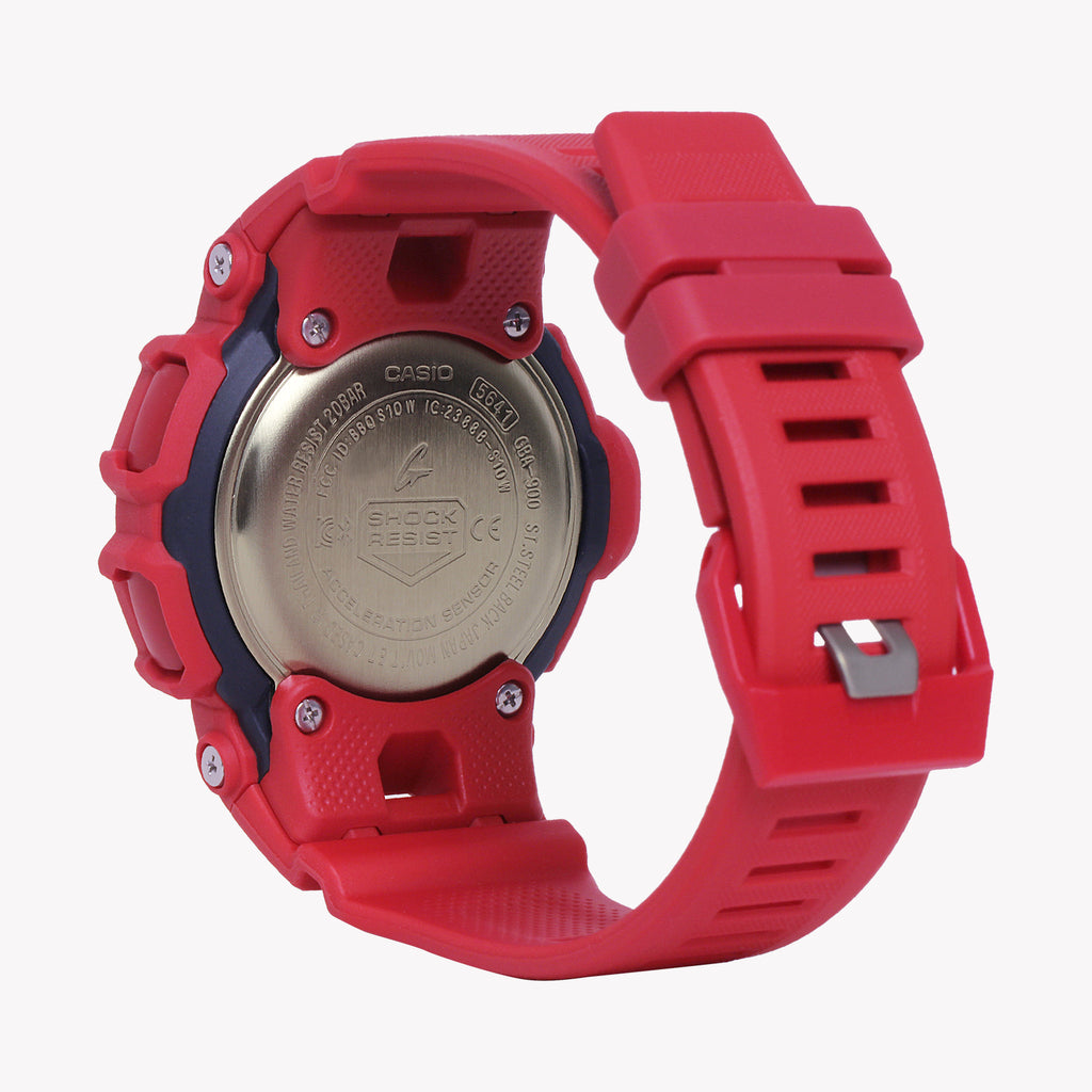 CASIO G-SHOCK GBA-900RD-4ADR SPORTY BRILLIANCE - VIBRANT RED MEN'S WATCH with Bluetooth & Fitness Tracking