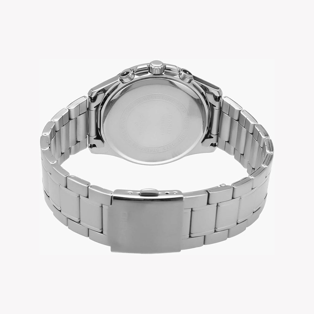 CASIO MTP-1375D-7A2VDF - ELEGANT SILVER CLASSIC MEN'S WATCH WITH WHITE DIAL