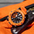 CASIO G-SHOCK GA-2200M-4ADR - BOLD ADVENTURER MEN'S WATCH with Orange Resin Band & Sleek Black Dial