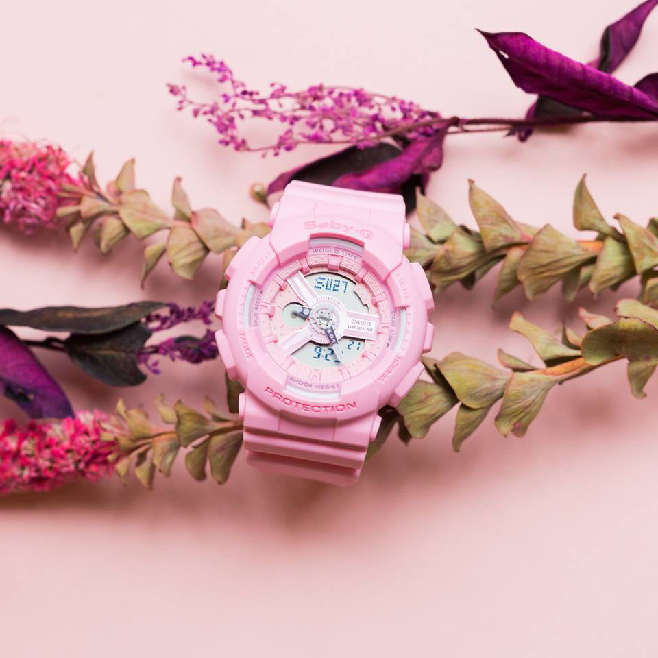 BA-110-4A1DR BABY-G - PINK ADVENTURE TIMEPIECE - SPORTY & CHIC WOMEN'S WATCH