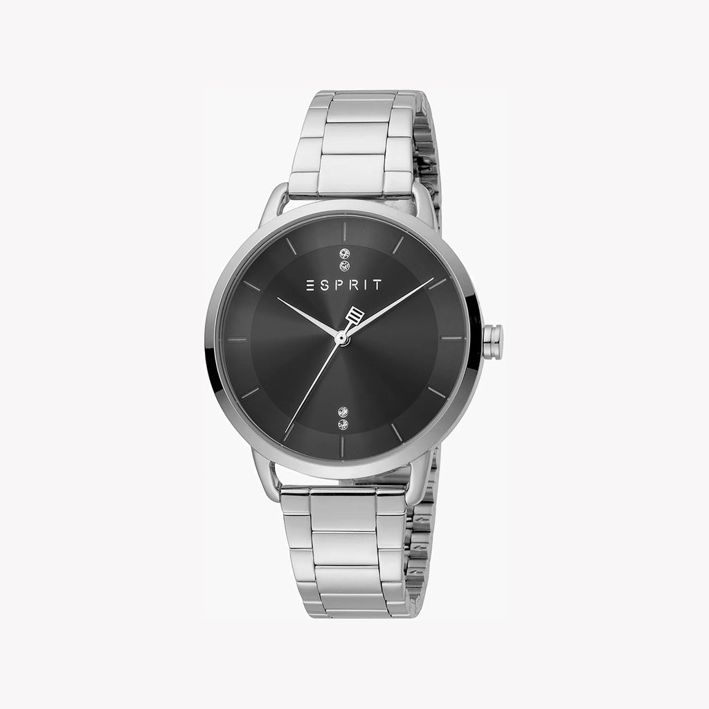 ESPRIT Women's Watch with Silver Stainless Steel Case and Silver Stainless Steel Band