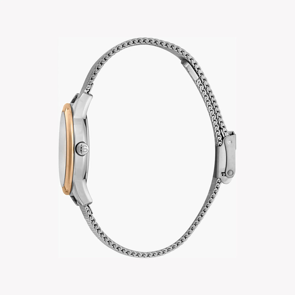 ESPRIT Women's Watch with Silver Stainless Steel Case and Silver Stainless Steel Band
