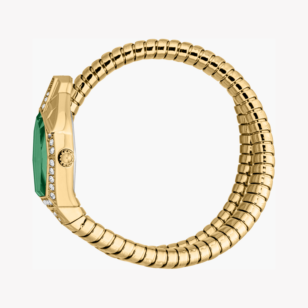 JUST CAVALLI JC1L303M0035 - BOLD GOLD STAINLESS STEEL WATCH WITH DARK GREEN DIAL FOR WOMEN
