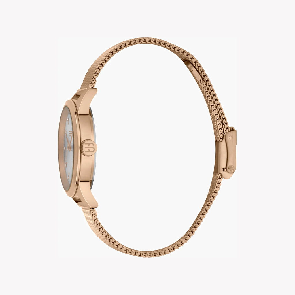ESPRIT Women's Watch with Rose Gold Stainless Steel Case and Rose Gold Stainless Steel Band