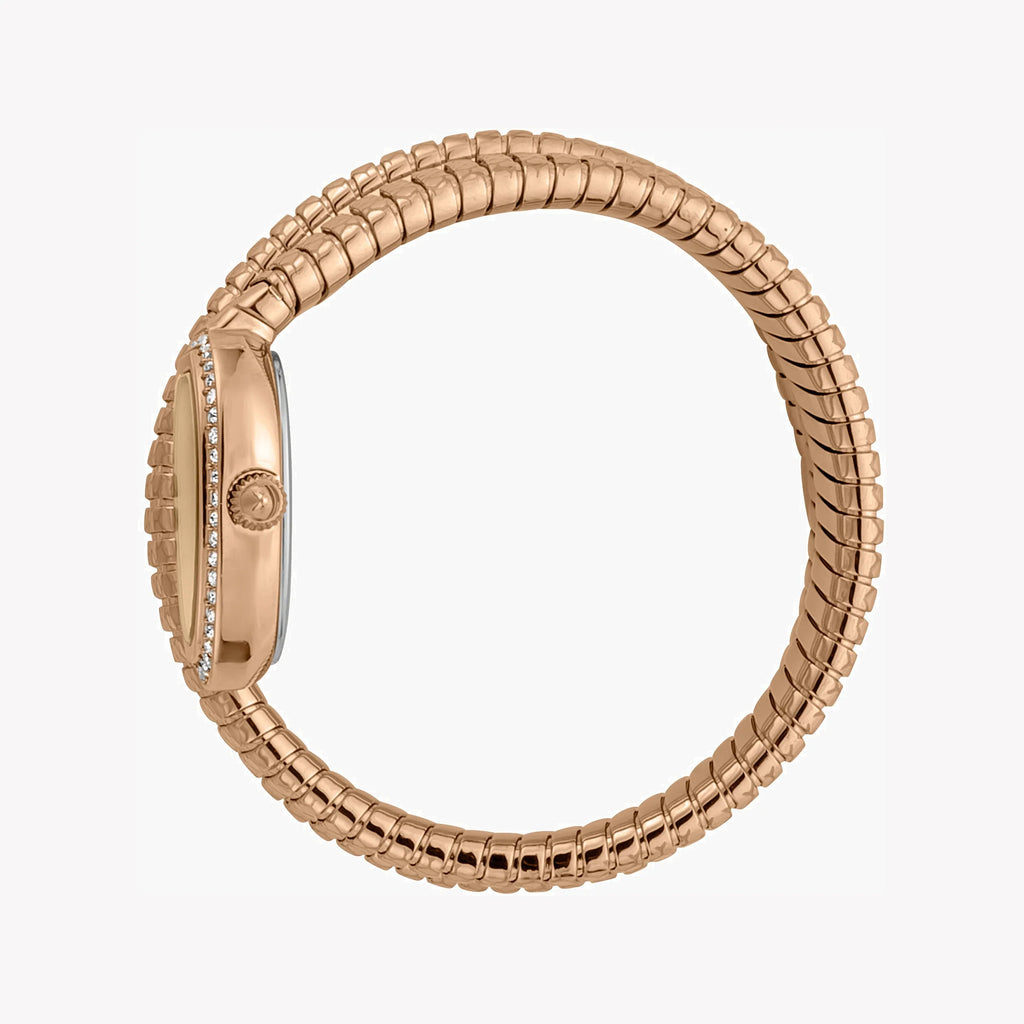 JUST CAVALLI Women's Watch with Rose Gold Stainless Steel Case and Rose Gold Stainless Steel Band