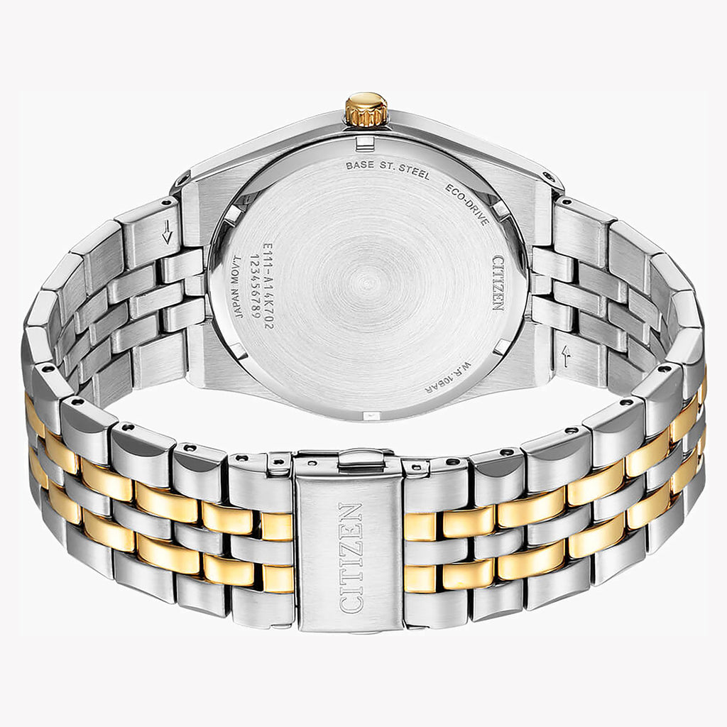 CITIZEN BM7334-58E - ELEGANT ECO-DRIVE TIMEPIECE FOR MEN WITH STUNNING SILVER & GOLD DESIGN