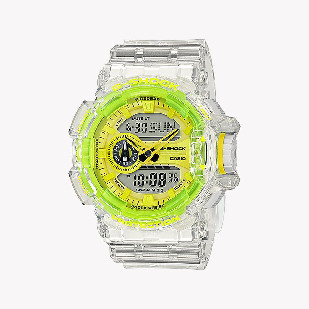 CASIO G-SHOCK GA-400SK-1A9DR - SPORTY WHITE ADVENTURE TIMEPIECE Men's Watch with Digital Dial and Robust Design