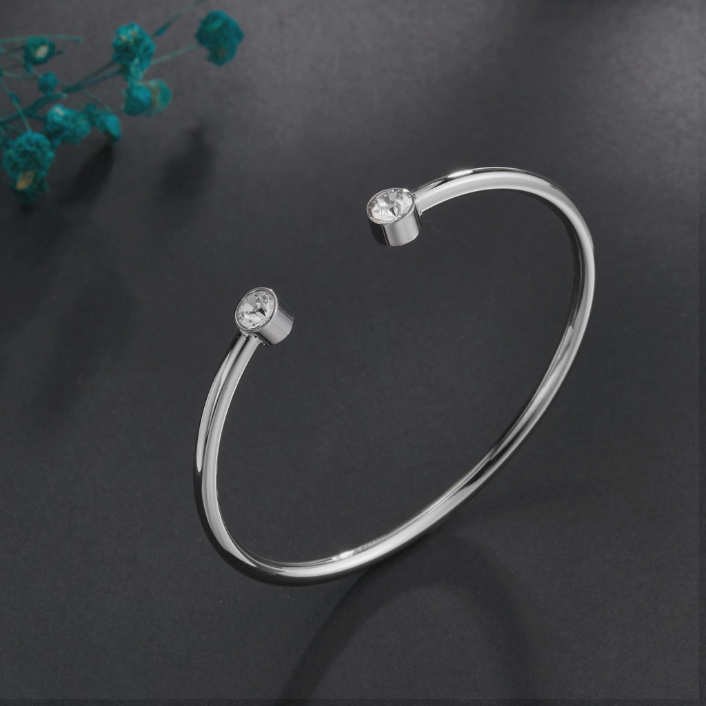 ZINK Women's Silver Stainless Steel Bracelet | ZFBG001SC