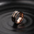 ZINK Men's Rose Gold & Black Stainless Steel Ring | ZJRG016SB