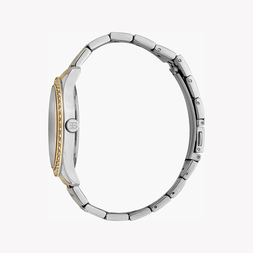 ESPRIT Women's Watch with Silver Stainless Steel Case and Silver & Gold Stainless Steel Band