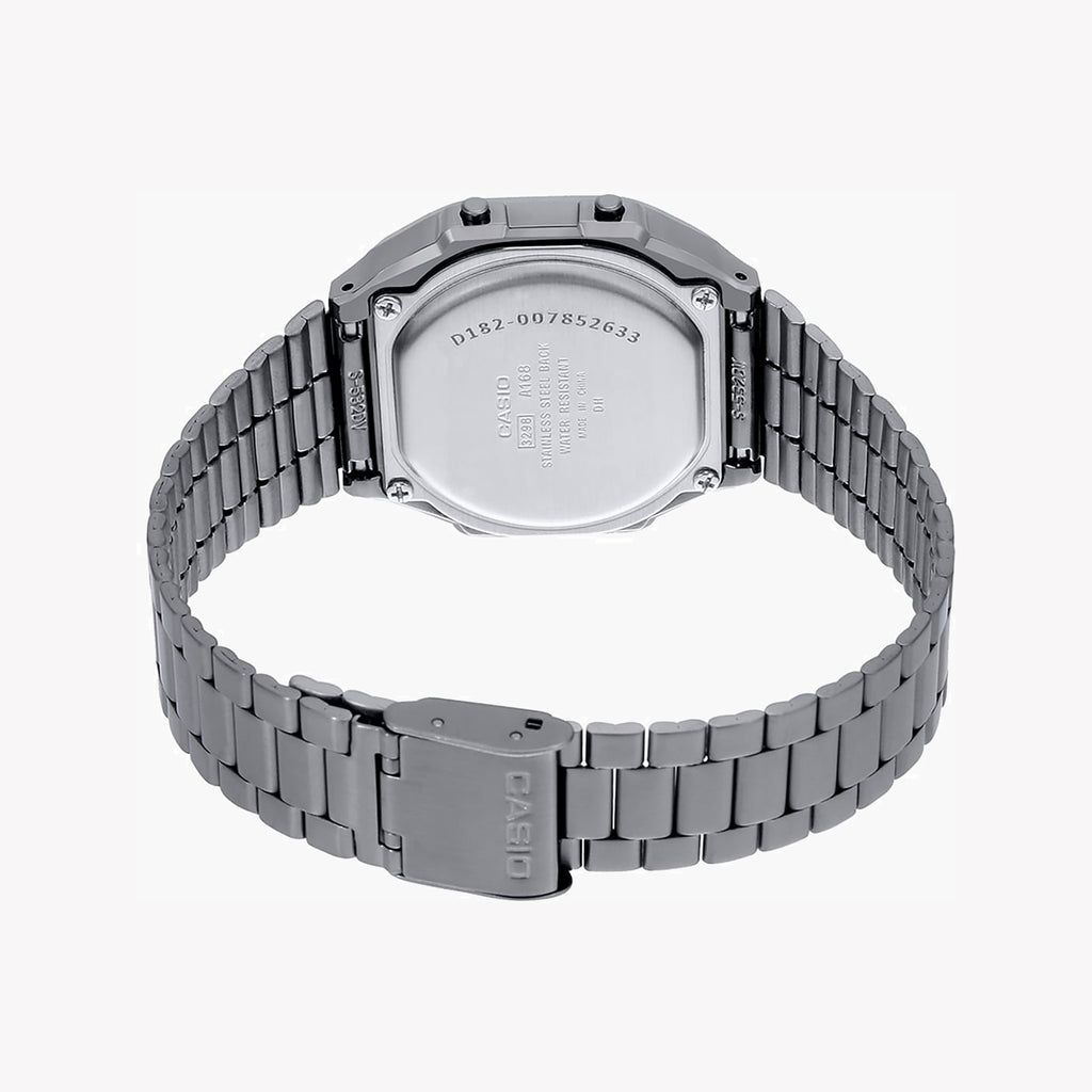 CASIO A168WGG-1BDF SPORTY STYLISH TIMEPIECE - VERSATILE BLACK DIGITAL WATCH