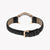 ESPRIT Women's Watch with Rose Gold Stainless Steel Case and Black Leather Band