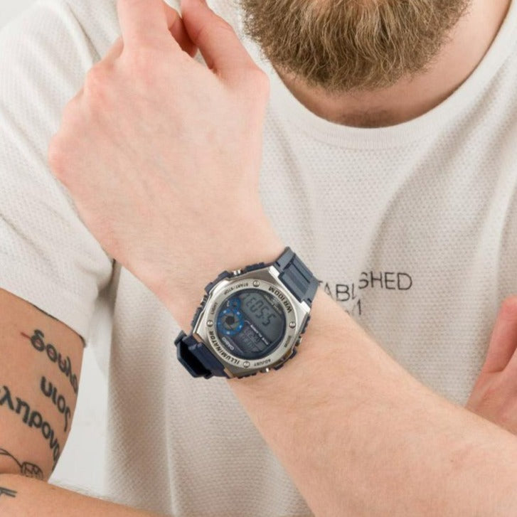 CASIO MWD-100H-2AVDF ADVENTURE TIME - MEN'S SPORTY BLUE DIGITAL WATCH