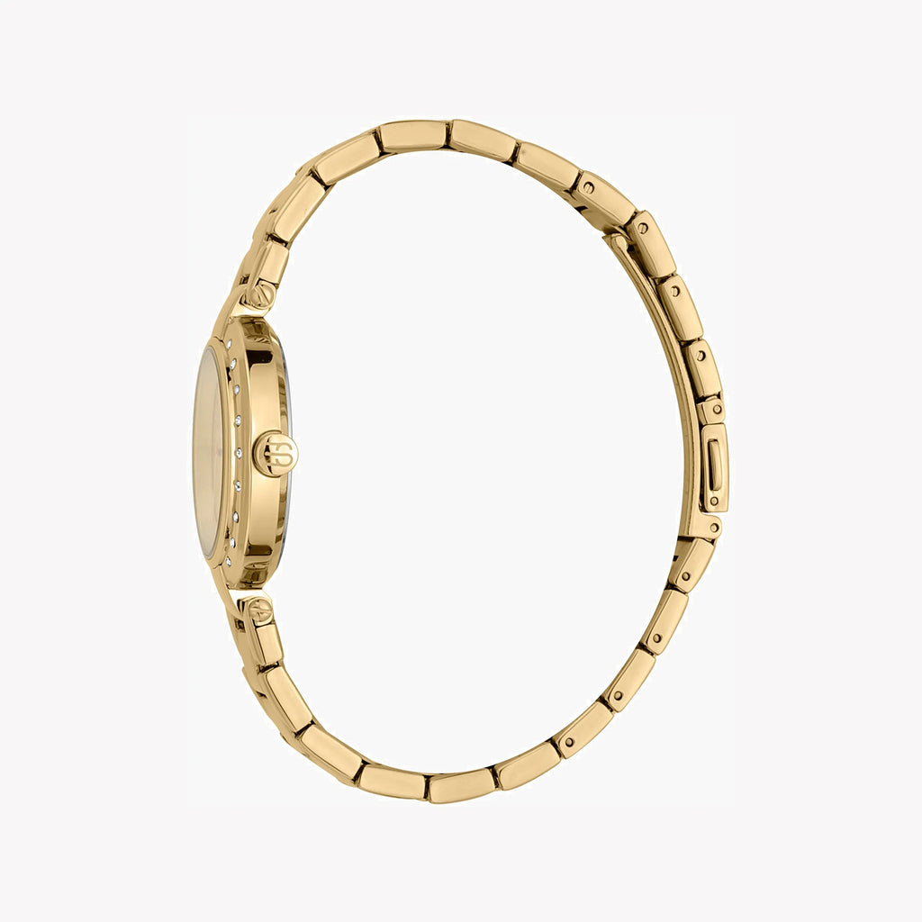 ESPRIT Women's Watch with Gold Stainless Steel Case and Gold Stainless Steel Band