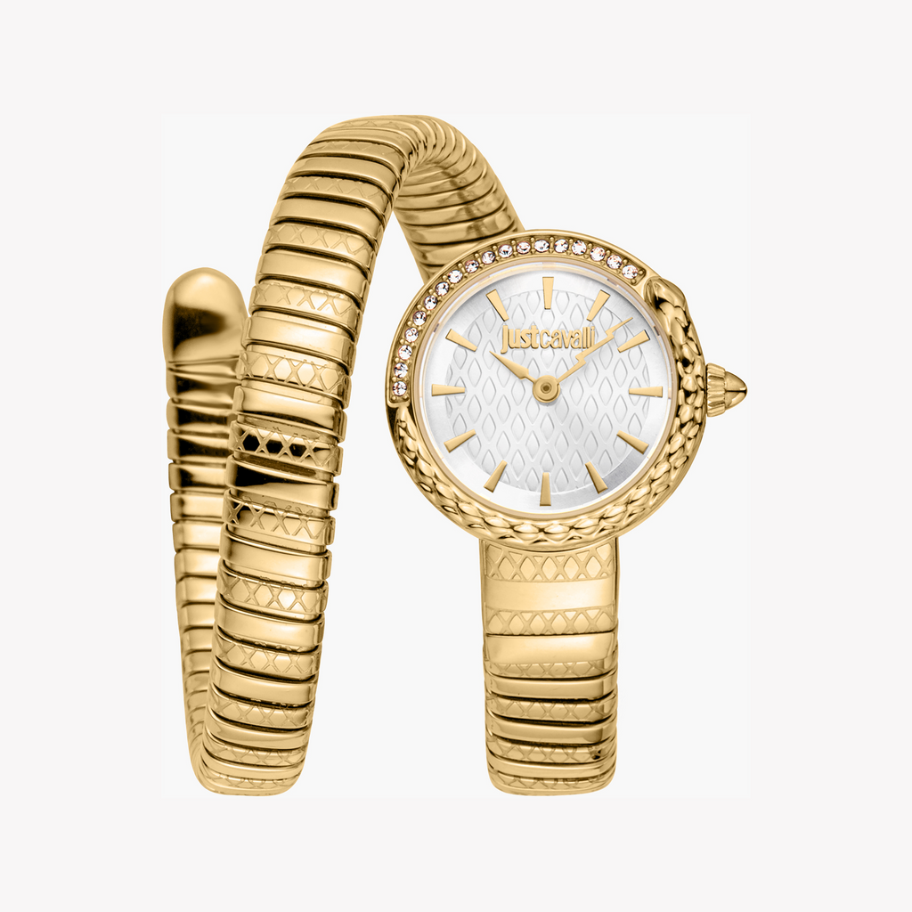 JUST CAVALLI JC1L301M0025 - BOLD GLAMOUR UNLEASHED - STYLISH WOMEN'S WATCH IN GOLD & SILVER