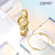 ESPRIT Women's Watch with Gold Stainless Steel Case and Gold Stainless Steel Band