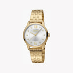 ESPRIT Women's Watch with Gold Stainless Steel Case and Gold Stainless Steel Band
