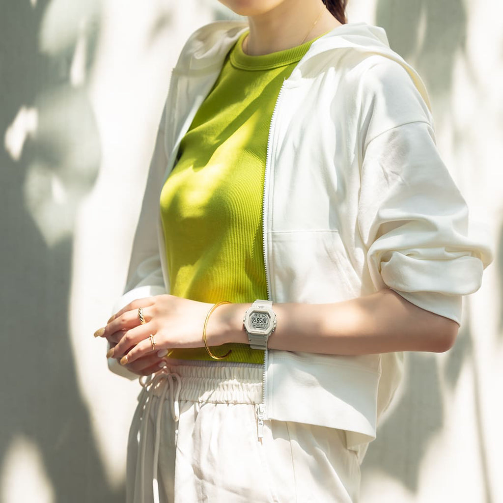 CASIO LWS-2200H-8AVDF DYNAMIC ELEGANCE - SPORTY WHITE RESIN WOMEN'S WATCH FOR ACTIVE LIFESTYLES